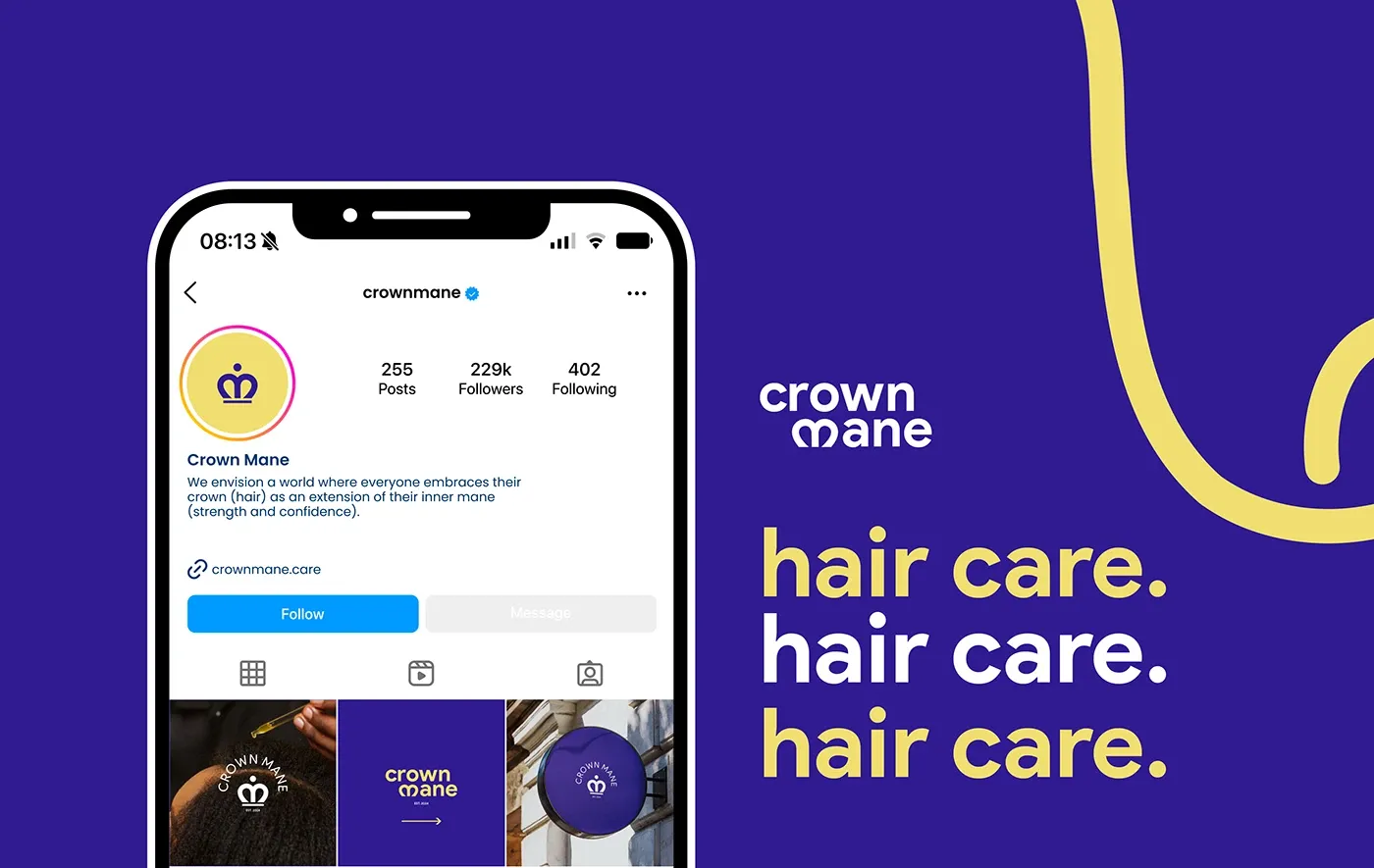 Crown Mane Brand Identity image 15